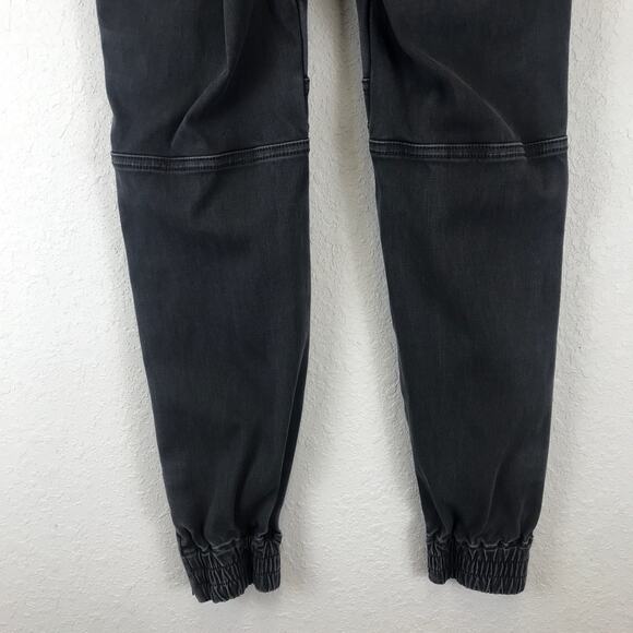 Spanx Stretch Twill Cargo Jogger Pull-On Pants Faded Washed Black Cropped XS - Picture 7 of 16